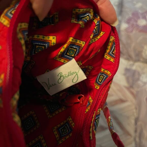 Very Bradley Red Handbag Purse tote (Pre-owned) - Picture 6 of 6